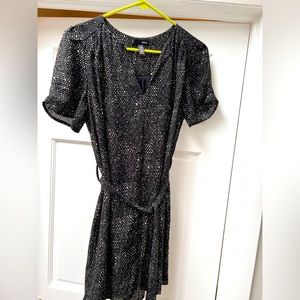 Aqua black and white dress. Worn once